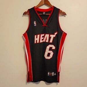 Adidas NBA Lebron James Miami Heat #6 Jersey / Small